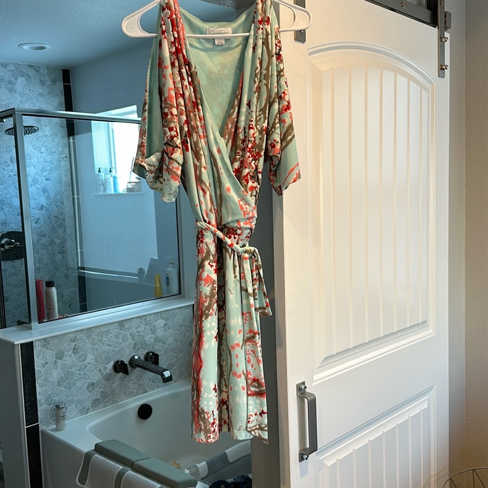 Jessica Simpson wrap floral dress